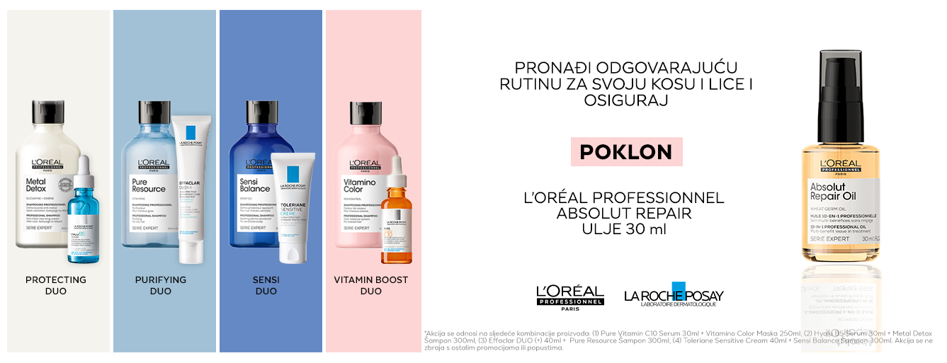 La Roche-Posay x L’Oréal Professionnel rutine