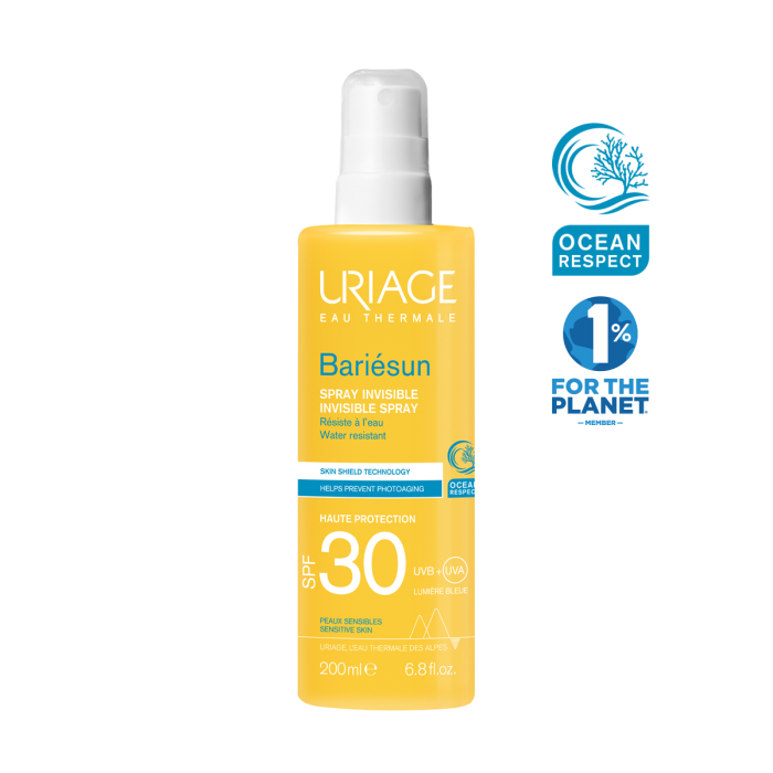 Uriage BARIESUN SPF30  MLIJEKO SPREJ, 200 ml - Bariésun kombinira visokoučinkoviti filterski kompleks i dva dermatološka patenta za zaštitu kože i sprječavanje oštećenja stanica uzrokovanih UVA, UVB zrakama i plavim svjetlom.