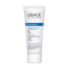 Uriage Bariederm zaštitna krema za lice i tijelo 75 ml - za lice, tijelo i ruke. Štiti kožu kod kontaktnog, iritativnog i alergijskog dermatitisa. Do 70% poboljšano stanje kože! Bijelo plava tuba proizvoda na bijeloj pozadini.
