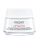 Vichy LIFTACTIV SUPREME Dnevna njega za korekciju bora i čvrstoću normalne do mješovite kože, 50 ml - srebrno bijela posudica proizvoda na bijeloj pozadini.