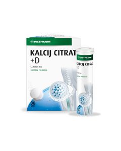 Dietpharm KALCIJ CITRAT+D ŠUMEĆE TABLETE