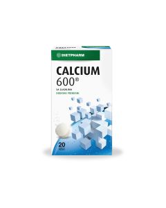 Dietpharm CALCIUM 600 ŠUMEĆE TABLETE