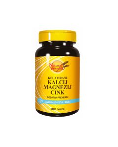 Natural Wealth Kelatirani Kalcij Magnezij Cink