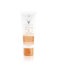 Vichy CAPITAL SOLEILObojena zaštitna krema 3 u 1 SPF 50+ protiv tamnih mrlja