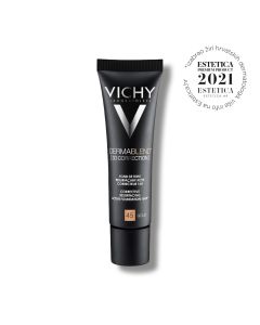 VICHY DERMABLEND 3D Korektivni puder za masnu kožu sklonu aknama s visokim stupnjem prekrivanja, 30 ml, 45 Gold