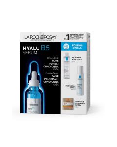 La Roche-Posay HYALU B5 Serum protiv bora za obnovu i punoću kože, 30 ml + PHYSIOLOGICAL Micelarna voda za uklanjanje šminke i čišćenje osjetljive kože, 50 ml + EAU THERMALE Termalna voda za osjetljivu kožu, 50 ml + ANTHELIOS UVMUNE 400 Hidratantna krema 