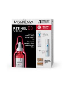 La Roche-Posay RETINOL B3 serum Regenerirajući koncentrat protiv izraženih bora i neujednačenog tena, 30 ml + PHYSIOLOGICAL Micelarna voda za uklanjanje šminke i čišćenje osjetljive kože, 50 ml + EAU THERMALE Termalna voda za osjetljivu kožu, 50 ml + ANTH