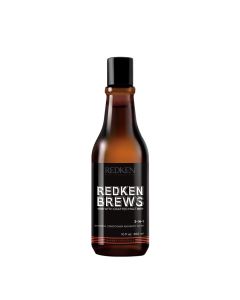 Redken NYC Redken Brews 3 u 1 šampon, regenerator i gel za tuširanje za muškarce u bočici od 300 ml