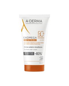 A-DERMA EXOMEGA CONTORL krema SPF50+ 150 ml - štiti osjetljivu kožu od štetnih učinaka sunca, kao i od nelagode povezane s ljetnim iritacijama poput znoja, soli, klora i pijeska, za cijelu obitelj.