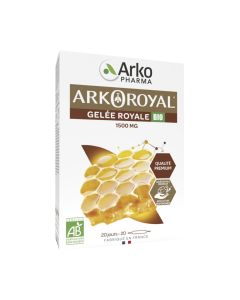 Akropharma Arkoroyal Gelee Royale BIO 1500 mg 20 ampula x 10 ml - na temelju matične mliječi vrhunske kvalitete, prirodnog blaga, i meda.