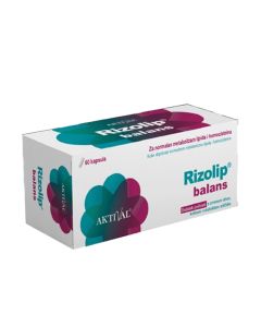 Aktival Rizolip balans 60 kapsula - Dodatak prehrani s crvenom rižom, kolinom, silimarinom iz ekstrakta sikavice za normalan metabolizam.