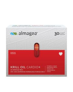 Almagea Krill Oil Cardio+ 30 kapsula - ulje krila bogat je prirodni izvor omega-3 masnih kiselina te sadrži višestruko bolje i lakše iskoristive omega-3 masne kiseline nego riblje ulje.