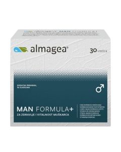 Almagea Man Formula+ 30 vrećica - dodatak prehrani s nutrijentima u praškastom obliku koji pomažu u smanjenju razine oksidacijskog stresa u organizmu.