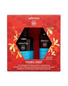 Apivita 2024 set hijaluronski šampon i regenerator - Iskusite dubinsku hidrataciju s jedinstvenim setom šampona i regeneratora s hijaluronskom kiselinom i aloe verom.