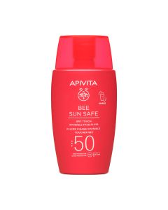 Apivita BEE SUN SAFE Dry Touch fluid za lice SPF 50 - Sprječava prerano starenje zahvaljujući patentiranom ekstraktu propolisa.