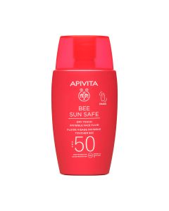 Apivita BEE SUN SAFE Dry Touch fluid za lice SPF 50 - Sprječava prerano starenje zahvaljujući patentiranom ekstraktu propolisa.