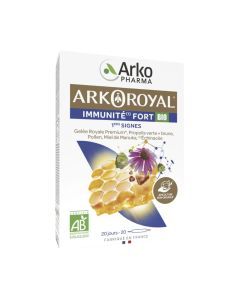 Arkopharma Arkoroyal Imunitet Forte BIO 20 ampula x 10 ml - podržava tjelesnu obranu zahvaljujući ehinaceji i kompleksu od 5 pčelinjih proizvoda.