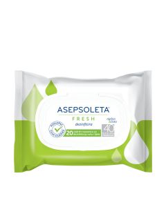 ASEPSOLETA Fresh Vlažne maramice za suho pranje ruku i tijela 20 komada
