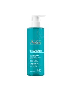 Avène Cleanance gel za čišćenje 400 ml - pročišćavajući, lagano pjenušavi gel za čišćenje za masnu kožu i/ili kožu sklonu aknama,  pogodan je i za osobe koje nose kontaktne leće.