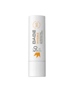 BABÉ SUN Lip Protection Stick SPF50 Invisible 4 g - isoko hranjiv balzam za usne sa zaštitnim faktorom koji popravlja i umiruje suhe usne, dok ih štiti od sunčevog zračenja.