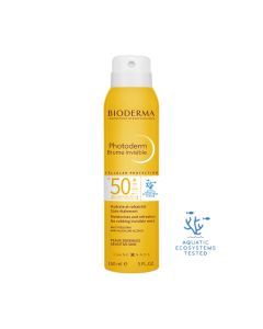 Bioderma Photoderm Nevidljivi mist sprej SPF50+ 150 ml - nevidljivi hidratantni i osvježavajući sprej za zaštitu lica i tijela od sunca. Za odrasle i djecu stariju od 3 godine.