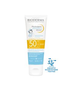 Bioderma Photoderm Pediatrics Mineral krema SPF50+ 50 g - dvostruka ekobiološka zaštita širokog spektra protiv UVA/UVB zraka. Za bebe, također pogodno za kožu sklonu atopiji.