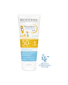 Bioderma Photoderm Pediatrics mlijeko SPF50+ 100 ml - vrlo visoka, ultra-sigurna zaštita od sunca dizajnirana da pomogne u očuvanju zaštite od sunca nježne kože djece izložene suncu.