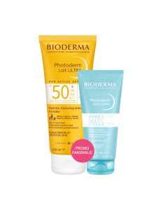Bioderma Photoderm Ultra mlijeko SPF50+ 200 ml i Photoderm After sun gel-krema 100 ml SET - proizvodi za zaštitu od sunca i nakon izlaganja suncu.