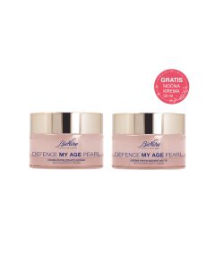 BioNike DEFENCE MY AGE PEARL Dnevna krema 50 ml + PEARL Noćna krema GRATIS - Kreme za očuvanje proporcija, mekih kontura i mladolike svježine lica.