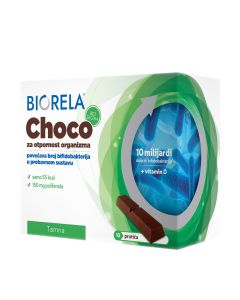 Biorela Choco Tamna čokolada bez šećera 10 prutića