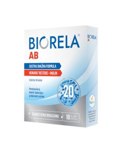 Biorela Probiotik AB 10 kapsula - formula s HOWARU® Restore i inulinom, prvi izbor kod uzimanja antibiotika. Za odrasle, djecu od 3 godine i trudnice.