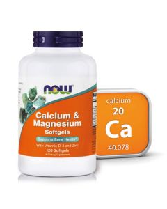 NOW Calcium Magnesium soft gel kapsule