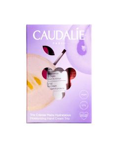 Caudalie Hidratantne kreme za ruke Trio Set - XMAS - kremu za obnavljanje ruku i noktiju u putnoj količini od 30 ml i dostupnu u 3 različita mirisa.