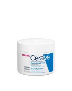 CeraVe Hidratantna krema za suhu do vrlo suhu kožu, 340 ml - sadržava tri esencijalna ceramida i hijaluronsku kiselinu za učinkovitu hidraciju kože i obnovu njezine zaštitne barijere.