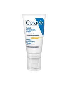 CeraVe Hidratantna njega za lice za normalnu do suhu kožu SPF50, 52 ml - idealna je za kožu koja je isušena od anti-akni tretmana.