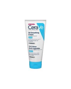 CeraVe SA krema za zaglađivanje suhe i grube kože s nepravilnostima obogaćena 10% ureom, bez parfema. CeraVe hidratantna krema u tubici od 177 ml.