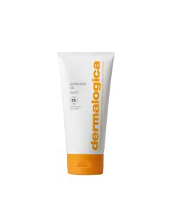 Dermalogica Protection 50 Sport SPF50 - vodootporna krema za širokospektralnu zaštitu. Proizvod u tubi na bijeloj pozadini.