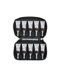 Dermalogica Rapid Reveal Peel - kemijski piling. Deset tubica proizvoda od po 3 ml u crnoj torbici od Dermalogica. 