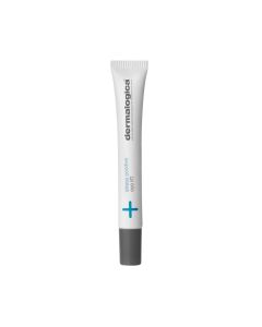 Dermalogica Stress positive eye lift - 4 u 1 maska za područje oko očiju. Proizvod u bijeloj tubi sa tamno sivim čepom na bijeloj pozadini.