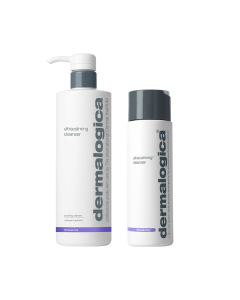 Dermalogica | UltraCalming Cleanser - iznimno nježan kremasti gel za čišćenje koji se ne pjeni. Postoje dvije verzije proizvoda od 250 ml ili 500 ml. Prvi proizvod je u bijeloj bočici sa pumpicom. Drugi proizvod je u bijeloj bočici sa tamno sivim čepom. P