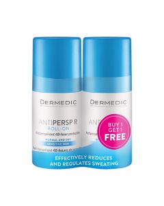 DERMEDIC ANTIPERSP R Roll-on antiperspirant 48-satna zaštita 2 x 60 ml