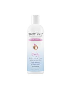 DERMEDIC LINUM EMOLIJENT BABY Gel za čišćenje tijela i kose 200 ml - od 1. dana života namijenjen je svakodnevnoj higijeni tijela i kose djece i beba.