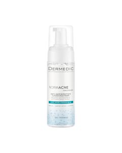 DERMEDIC NORMACNE Pjena za čišćenje protiv nepravilnosti 170 ml - pjena protiv mrlja za čišćenje osjetljive mješovite i masne kože sklone aknama.