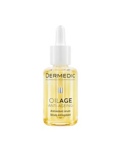 DERMEDIC OILAGE Antioksidativni serum 30 ml - intenzivno revitalizira kožu, vraća joj čvrstoću i mladenački izgled, poboljšava hidrataciju, gustoću, elastičnost, čvrstoću i glatkoću kože.