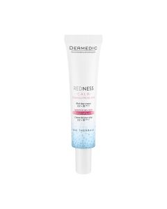 DERMEDIC REDNESS CALM Bogata dnevna krema UV+IR SPF20 40 ml - jača osjetljivu kožu zahvaćenu kuperozom i štiti je od čimbenika koji uzrokuju pojavu i pojačavanje crvenila, širenja površnih kapilara i eritematoznih reakcija.
