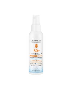 DERMEDIC SUNBRELLA BABY Sprej za sunčanje SPF50+ 150 ml - učinkovito štiti dječji organizam od štetnog djelovanja UVA i UVB zračenja, kompleks mineralnih filtara stvara zaštitnu barijeru na koži.