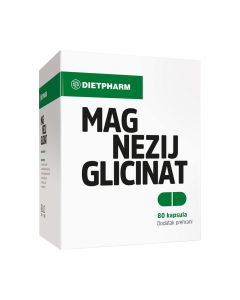 Dietpharm Magnezij Glicinat za relaksaciju mišića 80 kapsula -  Idealan za opuštanje i relaksaciju mišića kod grčeva i napetosti te za zdravlje živčanog sustava.