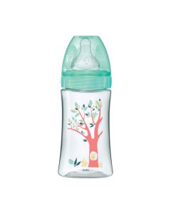 Dodie Plastična bočica + Anti-colic 0-6 mj s okruglim sisačem, 270 ml