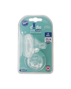Dodie Silikonski ravni sisači + Anti-colic +6 mj specifično za gustu tekućinu, 2 kom