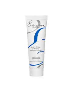 Embryolisse Hydra-Cream with Orange Extract 50 ml - Hidratacijska krema s ekstraktom naranče koja hidratizira i revitalizira normalnu i dehidriranu kožu. Bijelo plava tuba proizvoda na bijeloj pozadini.
